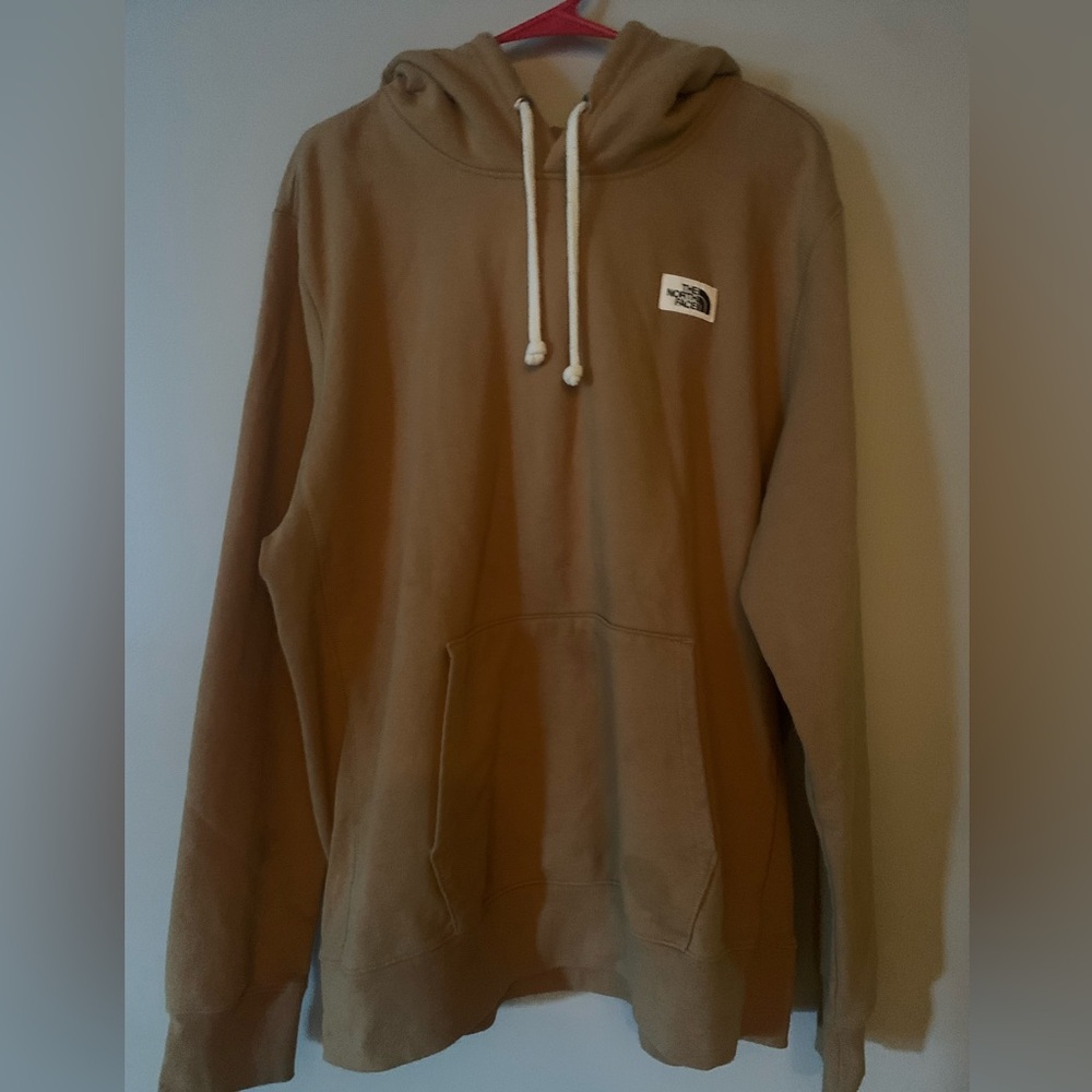 The North Face Tan Pullover Sweatshirt with Logo